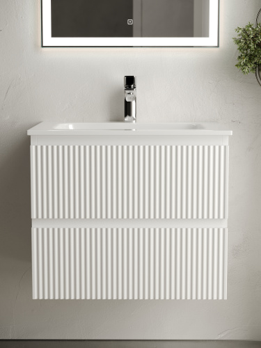 Тумба под раковину Sancos SNOB R SNR60W 59х45х50 подвесная цвет белый - фото 4